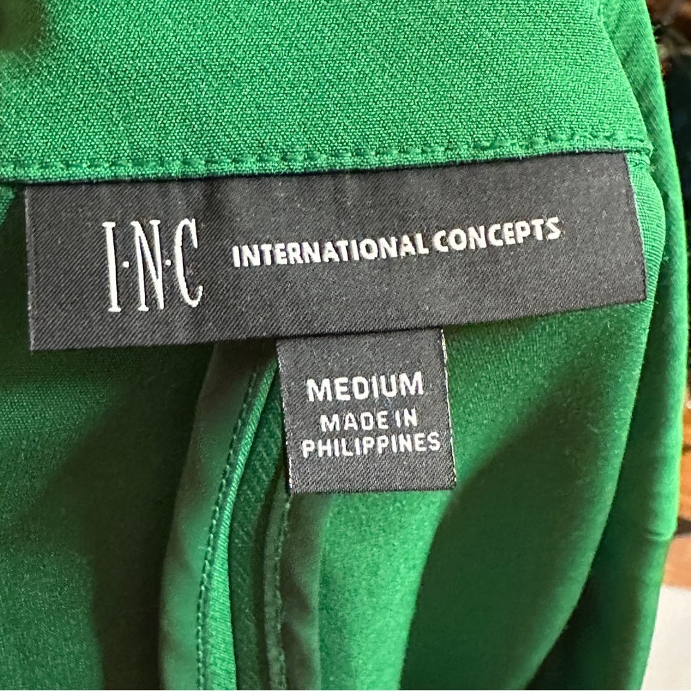 🆕 INC INTERNATIONAL CONCEPTS Kelly Green Suit Jacket - Picture 9 of 11